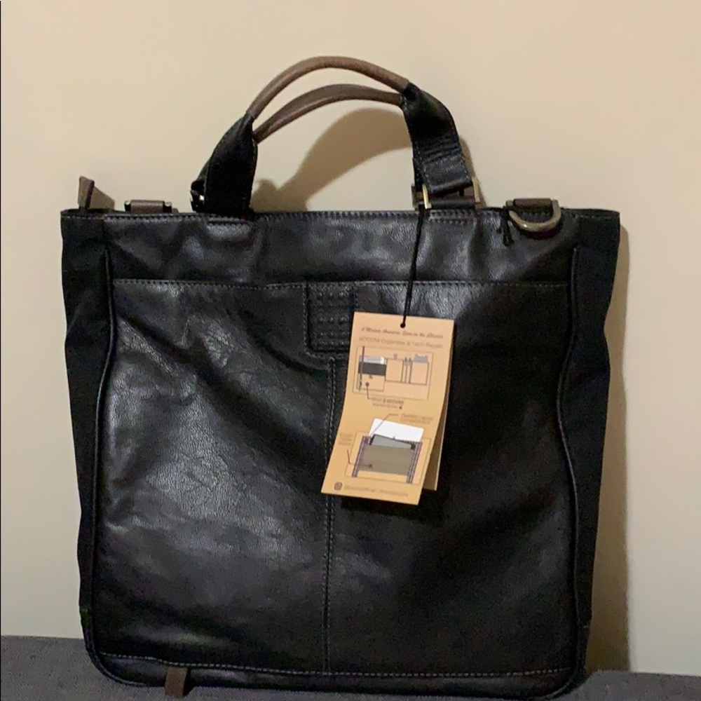 NWT BOCONI brief tote. RFID secure data protection